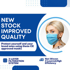 10-1000 Blue Disposable Face