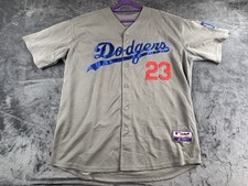 Majestic Los Angeles Dodgers Adrian Gonzalez Baseball Jersey Road Grey Men’s XL