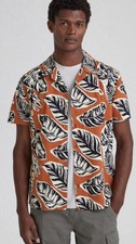 Men’s orange Hawaiian cotton