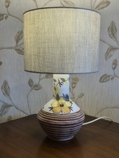 Vintage 1960s Fratelli Fanciullacci Ceramic Sgraffito Table Lamp. VGC. Del Poss.
