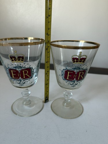 Two commemorative glasses - two, for