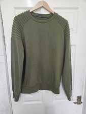 Mens Biker Sweatshirt Khaki