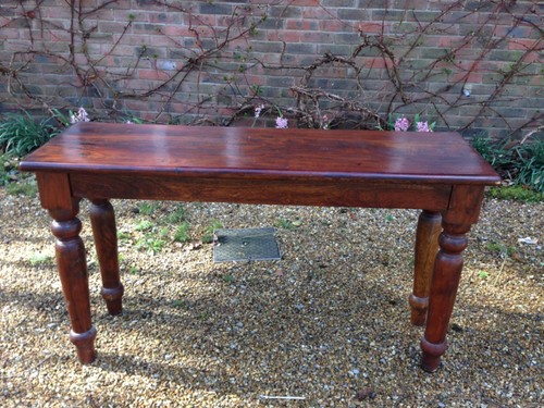Mahogany console table