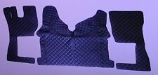 3 PIECE BLACK FLOOR MATS ECO LEATHER FOR FH EURO 6 2014 + TRUCKS LEFT HAND TRUCK