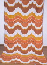 2 vintage fabric curtains