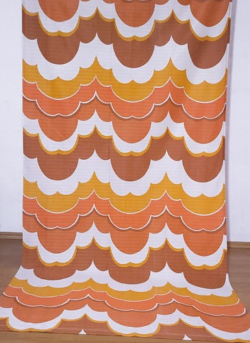 Vintage fabric curtains - vintage,