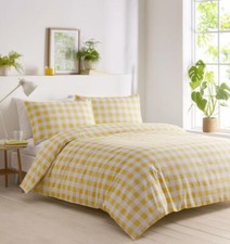 Duvet sets gingham check soft