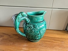 Wedgwood Hunting Dogs Horses Scene Large Green Jug  / Vase