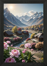 Beautiful Village Framed Wall