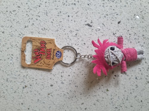 Voodoo doll keyring - voodoo,