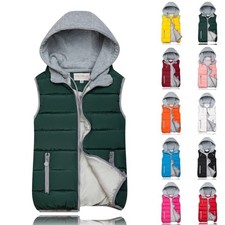 Womens Quilted Gilet Hoodies