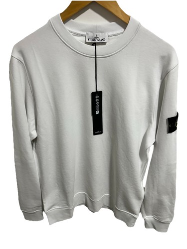 Stone island mens white - mens, crew
