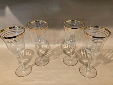 Set of 6 Vintage Gold Rimmed