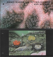 Jersey-Sea Squirts & Sponges Presentation pack mnh-2011-nature-Marine Life