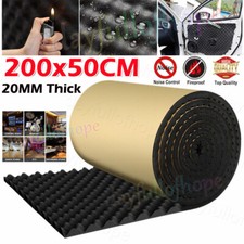 10M Self Adhesive Acoustic Foam Panels Studio Soundproof Foam Tiles Roll 20mm UK