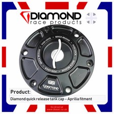 DIAMOND RACE PRODUCTS - APRILIA RS125 QUICK RELEASE TANK CAP - 2015-2016 Models