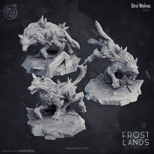 Dire wolf set dungeons and - wolf,