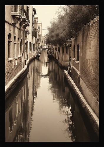 Intimate venice canals - intimate, framed
