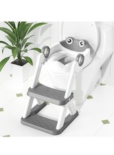 COOSEYA Frog Toilet Seat, Potty Training Toilet Seat for Todler (Grey)