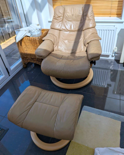 Stressless beige leather - stressless,