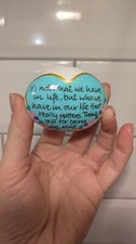 hand painted pebble "it's not