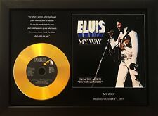 ELVIS PRESLEY 'MY WAY' PHOTO GOLD DISC COLLECTABLE MEMORABILIA GIFT