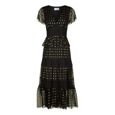 Temperley London Black Lace Maxim Dress Sz 12