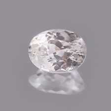 Wonderfull Natural Flawless Ceylon White Sapphire Loose Oval Gemstone Cut 8x6 MM