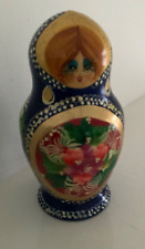 Large Vintage Russian Nesting  5 Doll Babushka Matroyshka