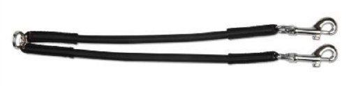 Bungee dog walking coupler for