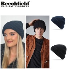Cuffed Waffle Knit Beanie Hats