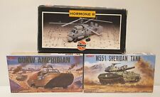 ARMY : M551 SHERIDAN TANK, DUKW AMPHIBIAN & HORMONE B MODEL KIT SET