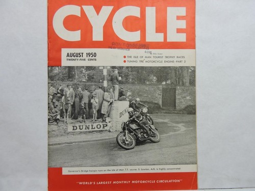 Cycle magazine august 1950 - cycle,