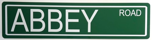 Abbey road metal - street, sign
