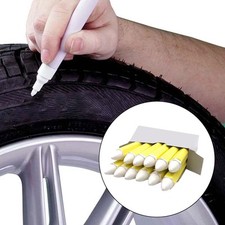 12x White Tire Marker