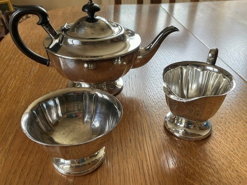 Vintage silver tea set - vintage,