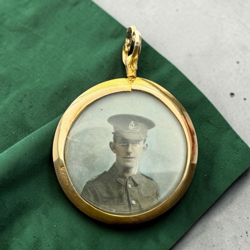 Antique open locket - antique, 9ct