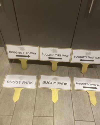 Golf signs reserved - 11, buggy