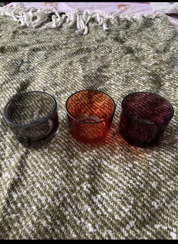 Glass tea light holders 3 - holders, x