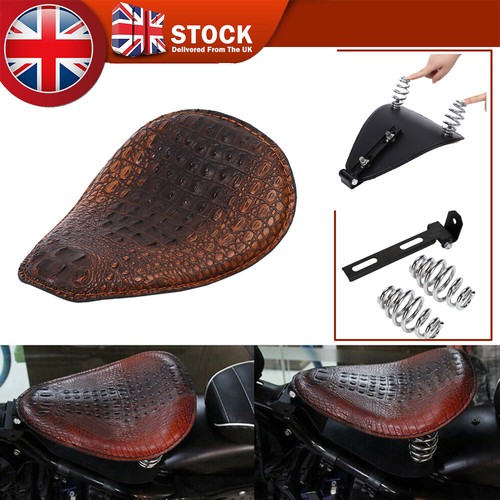Motorcycle spring solo seat - seat, w/