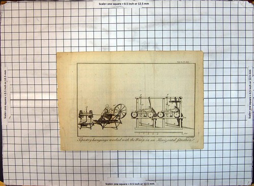 Original old antique print - original,