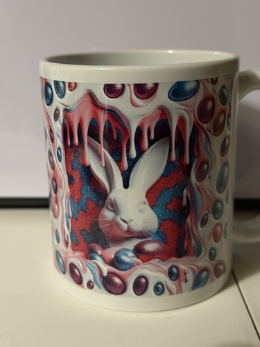Effect easter bunny - 3d, mug