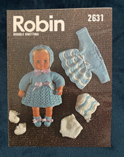 Vintage Robin 2631 double knit pattern for Tiny Tears Doll