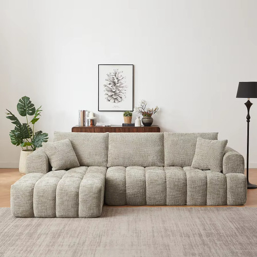Chenille shape sleeper sofa - shape,