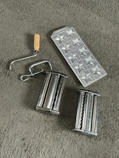 Imperia Pastaia Italiana Pasta Making Cutters, Ravioli Tray, Handle & Clamp