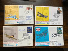 Collection 4 Mosquito Aircraft Museum RAF covers 5 pilots Autographs