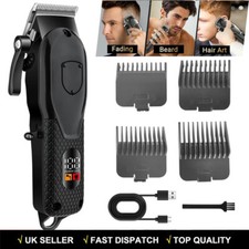 Professional Hair Clippers Cordless Trimmer Kit Men Cutting Machine Barber Salon