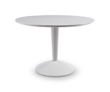 Gloss white round dining table - gloss,