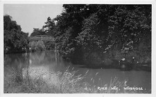 B93199 weybridge river  wey real photo uk