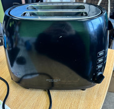 John Lewis Two Slice Toaster - black - used 